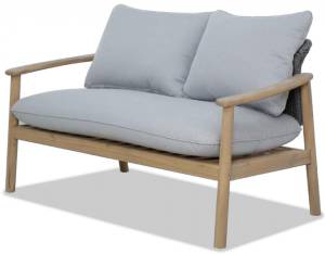 Диван деревянный двухместный с подушками Freeport песочный, угольный, серый 1375х771х740 мм Диван деревянный двухместный с подушками Freeport песочный, угольный, серый 1375х771х740 мм