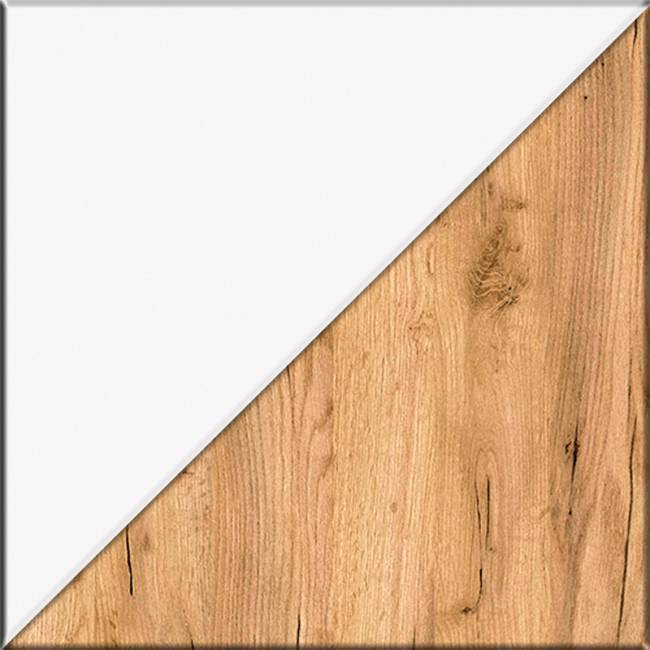 Шкаф-пенал Остин 13.225 цвет белый шагрень/дуб крафт золотой