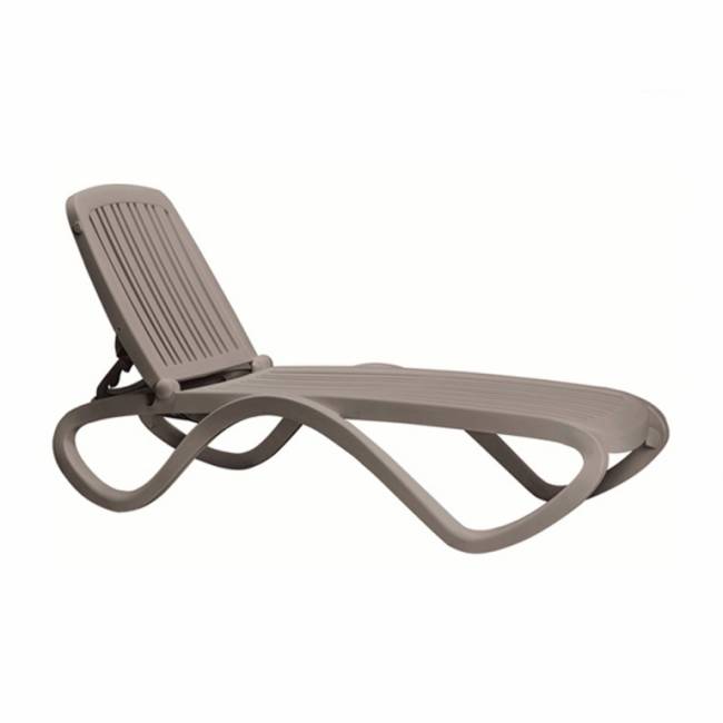 Шезлонг-лежак пластиковый Tropico белый 1700-1945х690х910 мм Шезлонг-лежак пластиковый Tropico белый 1700-1945х690х910 мм