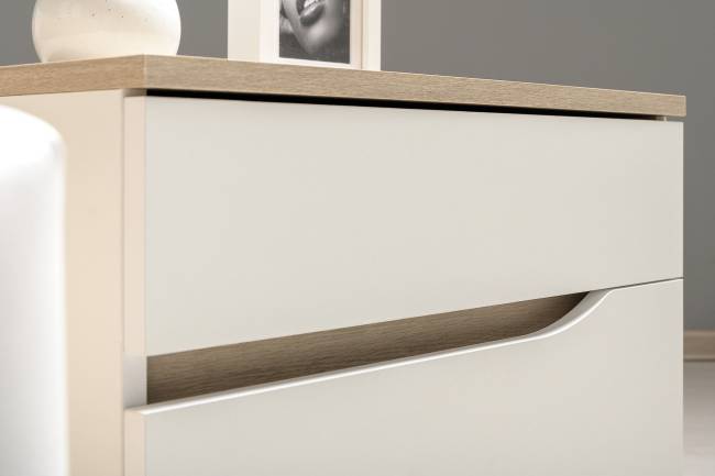 Комплект Кровать Муссон 11.28 + подъёмный ортопед + Тумба 16.03 + Комод 13.97 цвет белый/дуб эндгрейн элегантный/кожзам белый Комплект Кровать Муссон 11.28 + подъёмный ортопед + Тумба 16.03 + Комод 13.97 цвет белый/дуб эндгрейн элегантный/кожзам белый