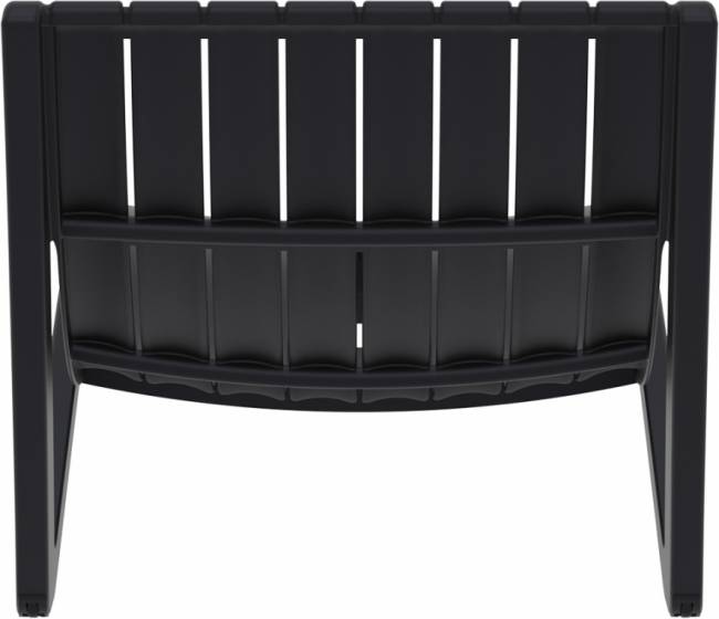 Шезлонг-лежак пластиковый Slim черный 1800х720х700 мм Шезлонг-лежак пластиковый Slim черный 1800х720х700 мм