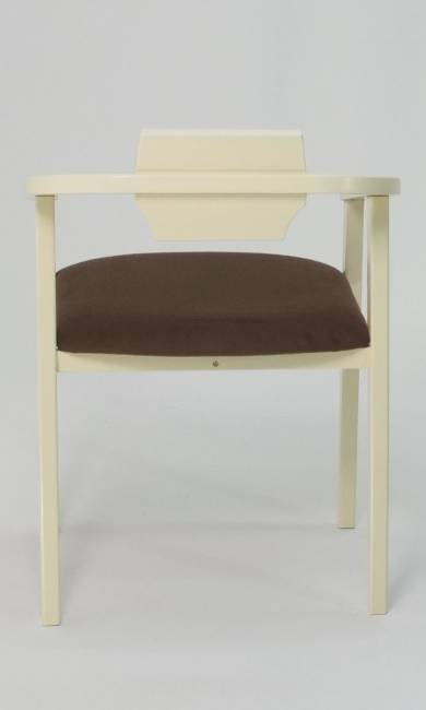 Стул-кресло Челси ПМ слоновая кость коричневый Стул-кресло Челси ПМ слоновая кость коричневый