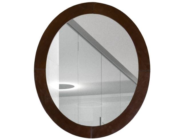 Зеркало навесное Берже 24 темно-коричневый 70 см х 60 см
