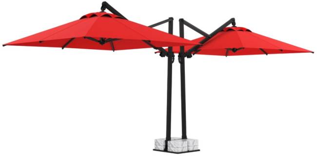 Зонт профессиональный двухкупольный 7.5х3 м Banana Plus Double 7500х3000 мм Зонт профессиональный двухкупольный 7.5х3 м Banana Plus Double 7500х3000 мм