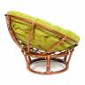 Кресло PAPASAN/ПАПАСАН 23/01 W  /с подушкой/ диаметр подушки 125 см, 115х101х104 см, Pecan (орех), флок Олива, 23 Pecan (орех)