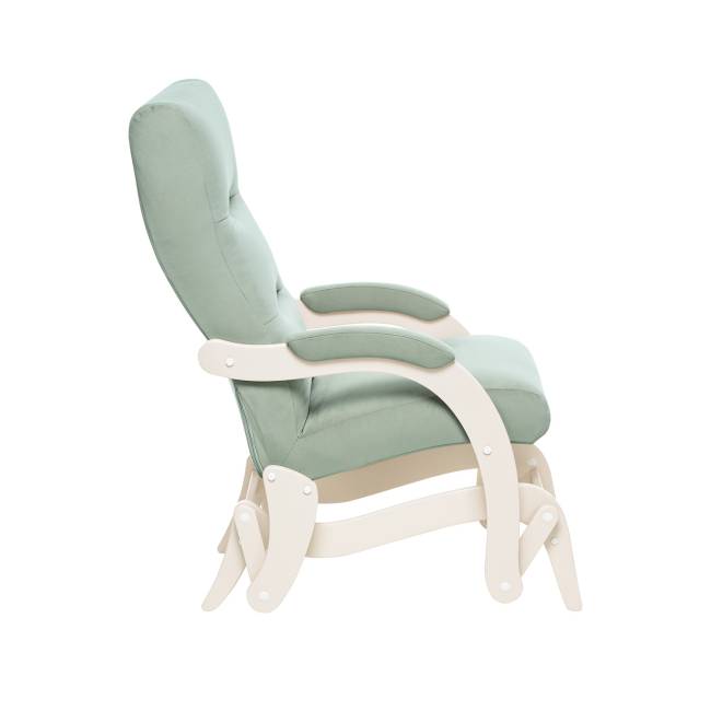 Кресло-маятник Leset Дэми Слоновая кость V14 бирюзовый